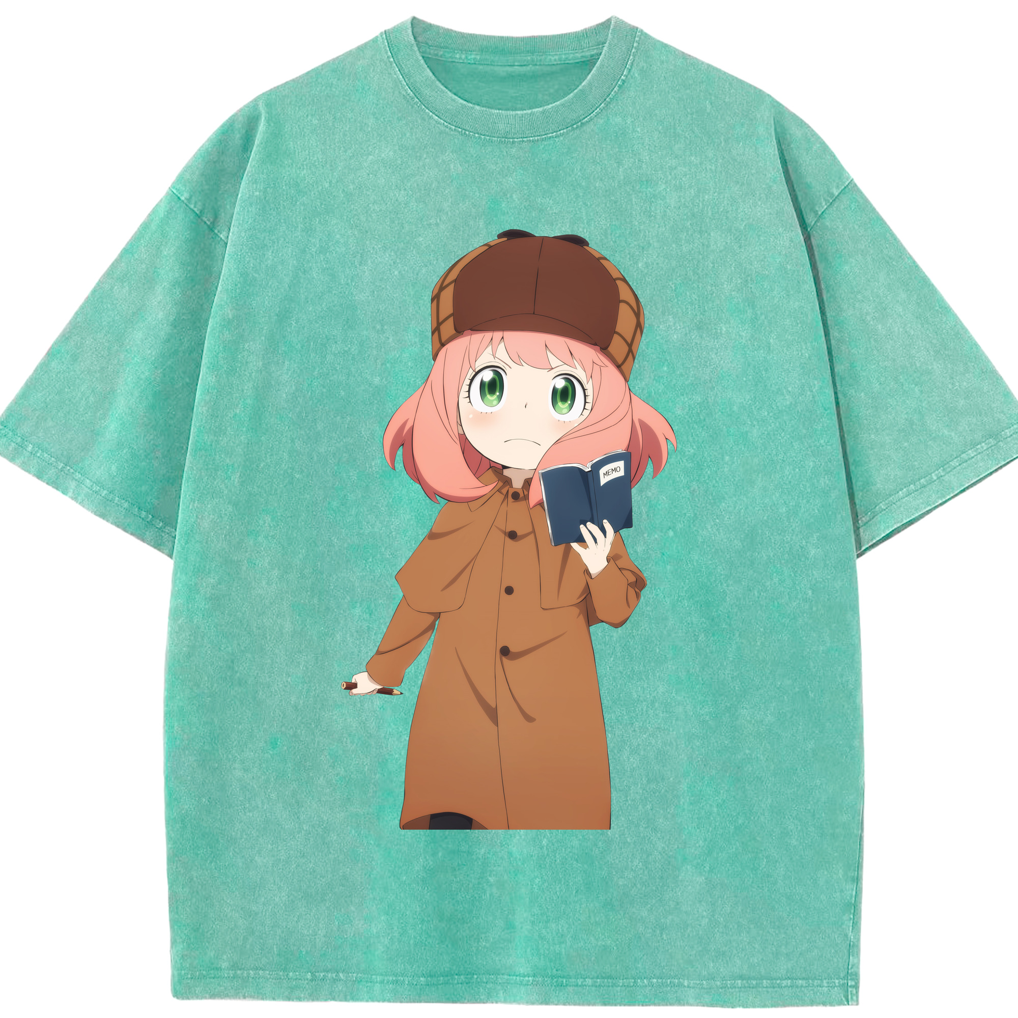 （画像用） SPY×FAMILY间谍家家酒 綿100% ヴィンテージ風 半袖Tシャツ（フロントプリント）